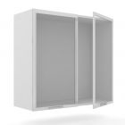 Шкаф 800 стекло с двумя распашными дверьми