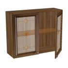 Шкаф 900 низкий стекло