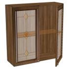 Шкаф 900 высокий стекло