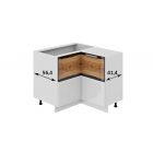 Шкаф нижний нестандартный угловой с углом 90° "Фэнтези (Вуд)"